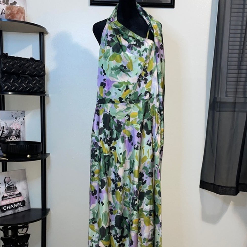 Socialite One Shoulder Dress - Multicolor Floral